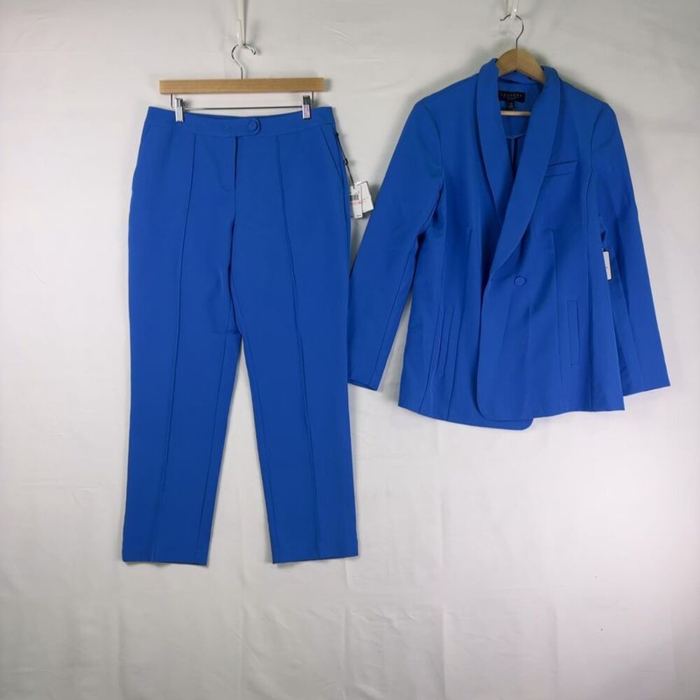 Laundry By Shelli Segal Electric Blue Blazer & Pants Suit